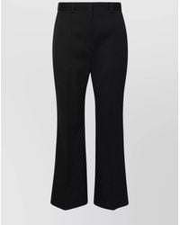 Lanvin - Wool Flared Tailored Trousers - Lyst