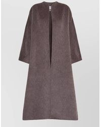 Max Mara - Camel Hair Mohair Oversized Double-Breasted Long Coat - Lyst