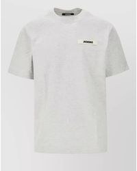Jacquemus - Cotton Logo Appliqué Short-Sleeve T-Shirt - Lyst