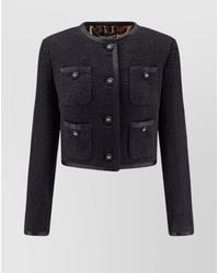 Dolce & Gabbana - Silk Blend Tweed Jacket - Lyst