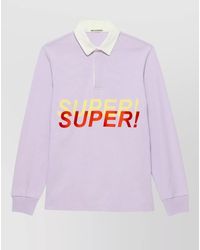 JW Anderson - Cotton Long-Sleeve Polo Shirt - Lyst