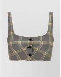 Marni - Cropped Checked Top - Lyst