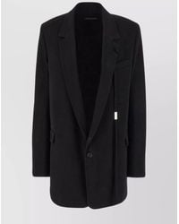 Ann Demeulemeester - Denim Single-Breasted Blazer - Lyst