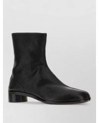 Maison Margiela - Leather Tabi Ankle Boots Block Heel - Lyst
