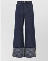 Tory Burch - Denim Straight-Leg Jeans - Lyst