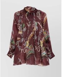 Etro - Silk Blouse With Paisley Print - Lyst