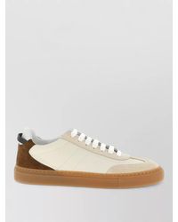 Brunello Cucinelli - Calf Leather Suede Low-Top Sneakers - Lyst