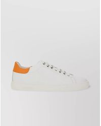 Moschino - Leather Low-Top Sneakers - Lyst