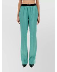 Tom Ford - Silk Wide-Leg Trousers - Lyst