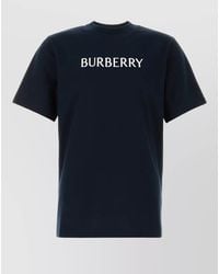 Burberry - Cotton Crew Neck Short Sleeve T Shirt - Lyst