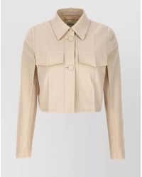 Fendi - Cropped Tailored Jacket - Lyst