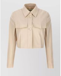 Fendi - Cropped Tailored Jacket - Lyst