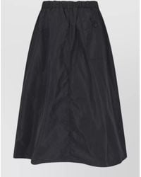 Aspesi - Midi Skirt Knee Length Pleated Pockets - Lyst