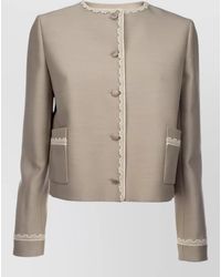 Dior - Jacket And Waistcoat Long Sleeves Lace - Lyst