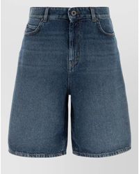 Weekend by Maxmara - Donnola High Waist Denim Bermuda Shorts - Lyst