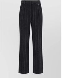 THE GARMENT - Tailored Straight Pants Belt Loops Back Pocket Pinstripes - Lyst