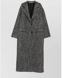 Tagliatore - Herringbone Single-Breasted Wool Coat - Lyst