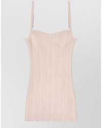 DIESEL - Ribbed Slim-Fit Knit Tank Knee-Length Dress - Lyst