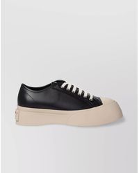 Marni - Leather Low-Top Sneakers - Lyst