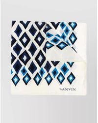 Lanvin - Silk Geometric-Print Scarf - Lyst