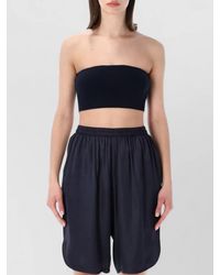 Frankie Shop - Wool Knit Cropped Strapless Tube Top - Lyst