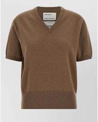 Extreme Cashmere - Martina V Neck Short Sleeve Sweater Top - Lyst