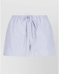 DUNST - Straight Shorts Striped Pattern Back Pockets - Lyst