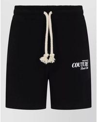 Versace Jeans Couture - Trousers Drawstring Waist Logo Detail - Lyst