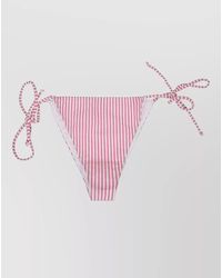 MC2 Saint Barth - Striped Bikini Bottom Side Ties Design - Lyst