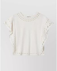 Isabel Marant - Cotton Short-Sleeve Blouse - Lyst