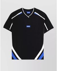 HUGO - Short Sleeve Crew Neck Color Block Shirt - Lyst
