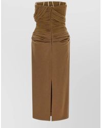 Magda Butrym - Draped Off-The-Shoulder Midi Dress - Lyst