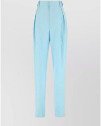 Bottega Veneta - Inverted Pleat Wool Wide-Leg Trousers - Lyst
