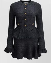 Self-Portrait - Short Knit Dress - Lyst