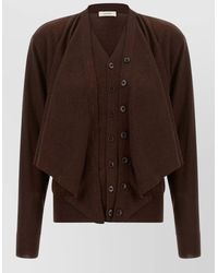 Lemaire - Trompe L Oeil Knit Cardigan V Neck - Lyst