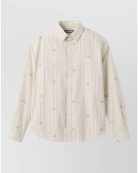 Jacquemus - Simon Long Sleeves Striped Collar Shirt - Lyst