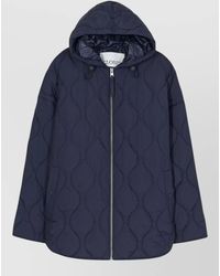 Closed - Nylon Hooded Blouson Jacket Elastic Cuffs - Lyst