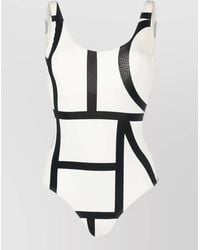 TOTEME - Monogram Scoop-Neck One-Piece Swimsuit - Lyst