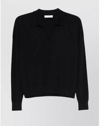 Zanone - Wide Fit V-Neck Polo Shirt - Lyst
