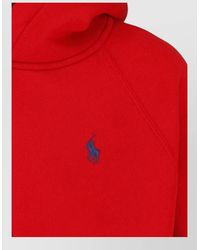 Polo Ralph Lauren - Hooded Sweatshirt Kangaroo Pocket Ribbed Cuffs Hem - Lyst