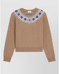 Celine - Cashmere Crew Neck Sweater Long Sleeves - Lyst