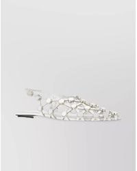 The Attico - Lamb Leather Perforated Ballerina Shoes - Lyst