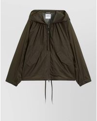 Aspesi - Hooded Jacket Nylon Silk Long Sleeves - Lyst