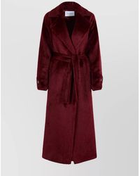 Max Mara - Long Alpaca And Wool Coat With Belt - Lyst
