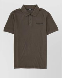 Balmain - Cotton Short-Sleeve Polo Shirt - Lyst