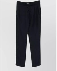 Fabiana Filippi - Straight Leg Trousers Elasticated Waistband Pockets - Lyst