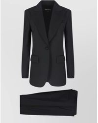 Dondup - High Waist Flared Stretch Tailored Pants - Lyst