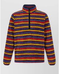 Gramicci - Striped Fleece Half-Zip Sweatshirt - Lyst