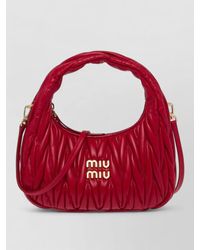 Miu Miu - Wander Matelassé Nappa Leather Shoulder Bag - Lyst