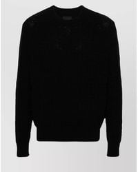 Givenchy - Ribbed Jacquard Logo-Pattern Crew-Neck Sweater - Lyst
